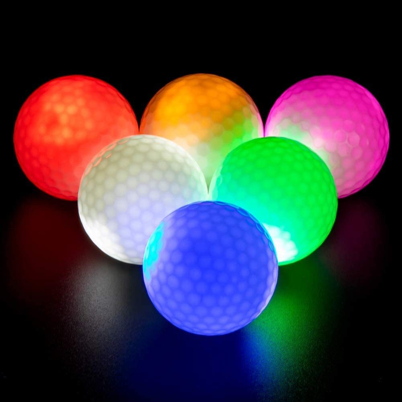 Golf Equipment Competitions - ลูกกอล์ฟเรืองแสง LED ความสว่างคงที่ ลูกกอล์ฟสำหรับการแข่งขัน การฝึกซ้อม ลูกกอล์ฟเรืองแสงแบบพกพา