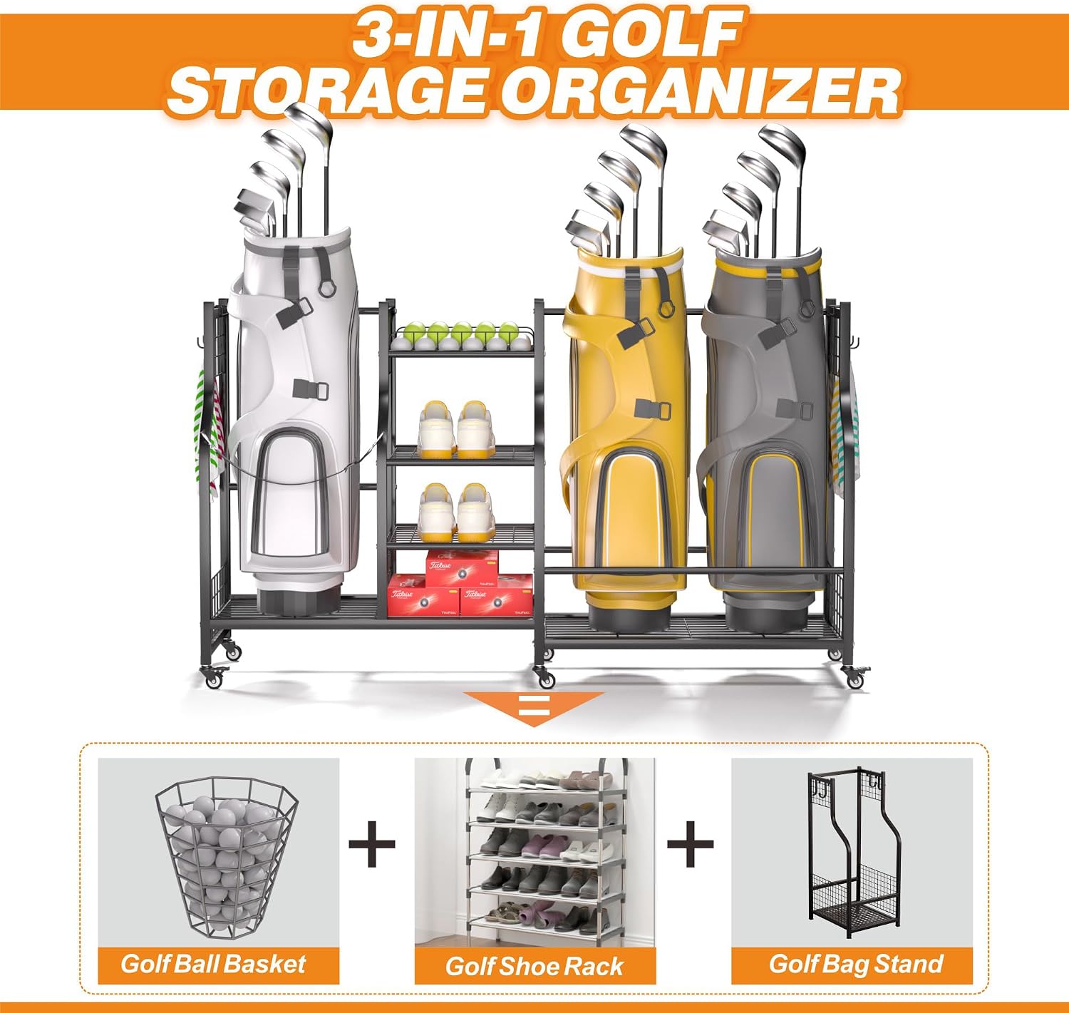ชั้นวางถุงกอล์ฟแบบแขวนผนัง สำห - Golf Equipment Holder บทวิจารณ์และราคา