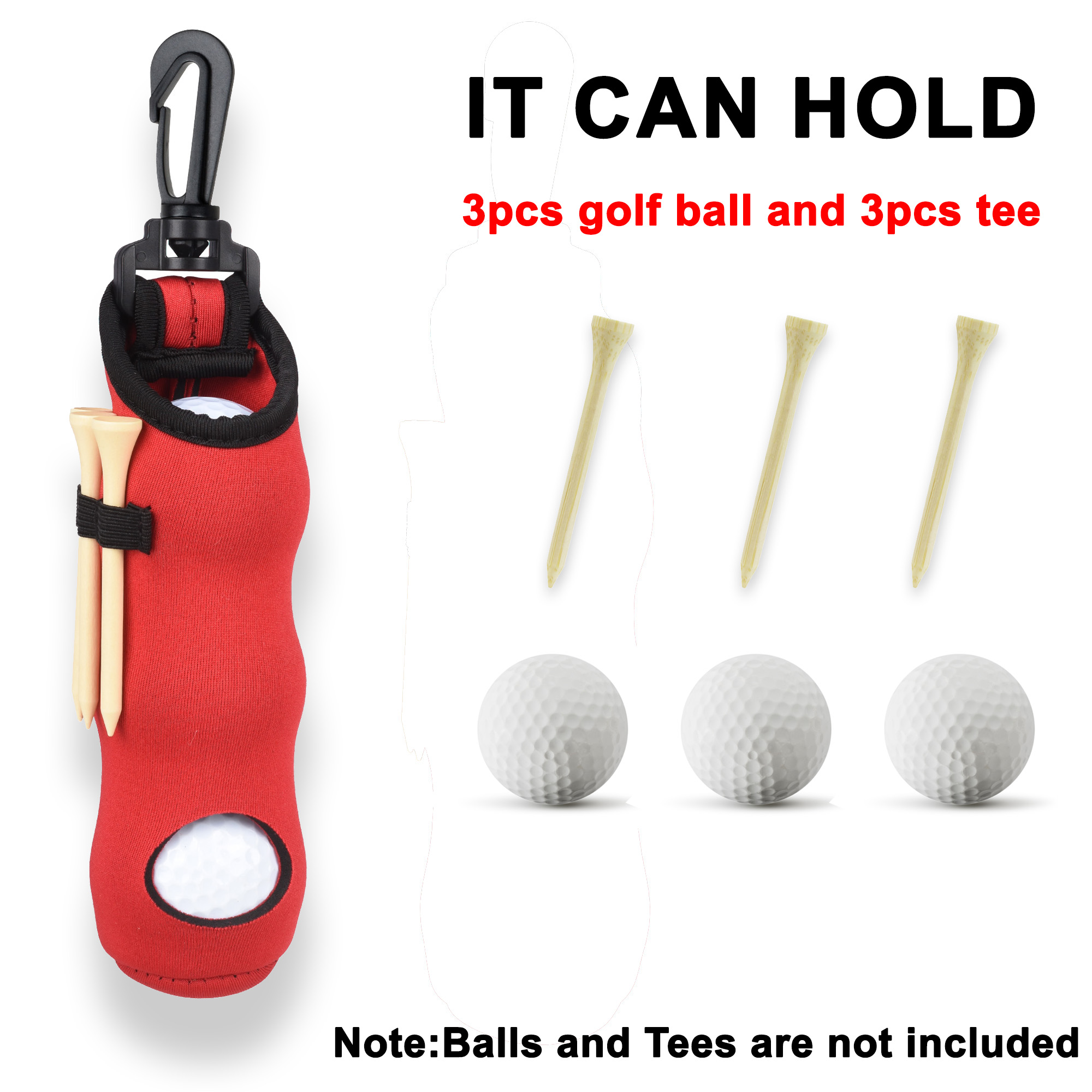 ผู้ถือทีกอล์ฟ Neoprene ลูกกอล์ - Golf Equipment Holder บทวิจารณ์และราคา